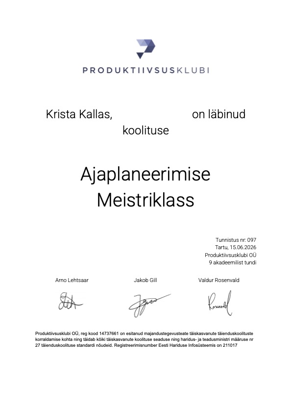 Kodu ajaplaneerimise-kursus-produktiivsusklubi